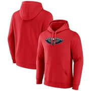 Men's Fanatics Red New Orleans Pelicans Primary Logo Pullover Hoodie